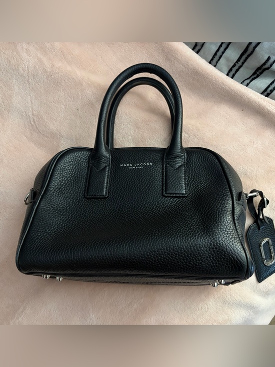 Marc Jacobs Handbags - Marc Jacobs Black Pebbled Leather Mini Satchel
